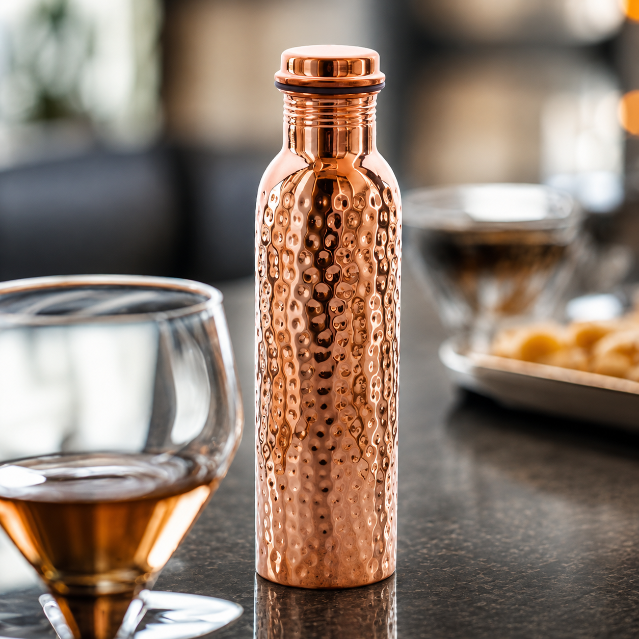 100% Pure Copper Water Bottle