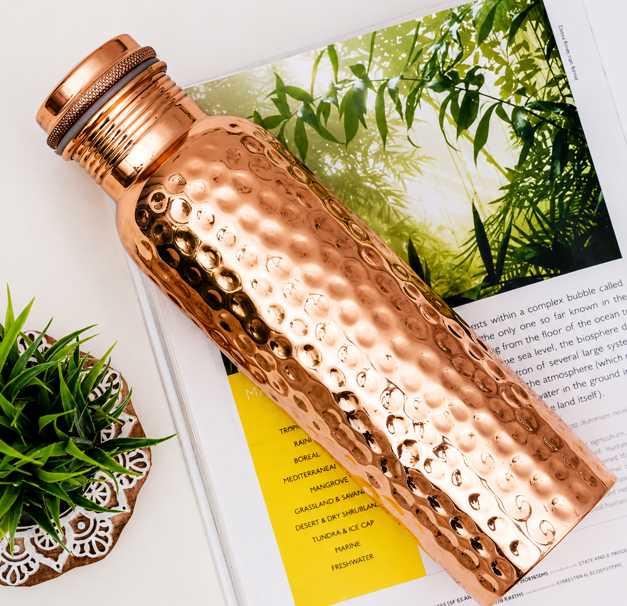 100% Pure Copper Water Bottle