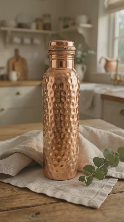 100% Pure Copper Water Bottle